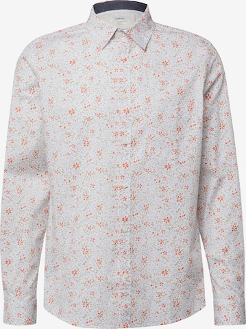 s.Oliver Slim Fit Hemd in Rot: Vorderseite