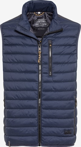 CAMEL ACTIVE Steppweste aus recyceltem Polyester in Blau: Vorderseite