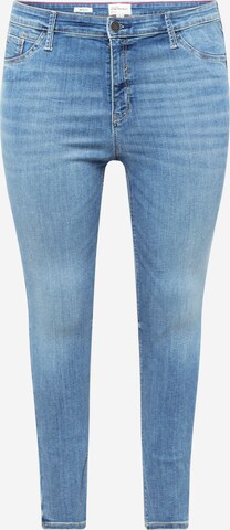 Coupe slim Jean 'MOLLY' River Island Plus en bleu : devant