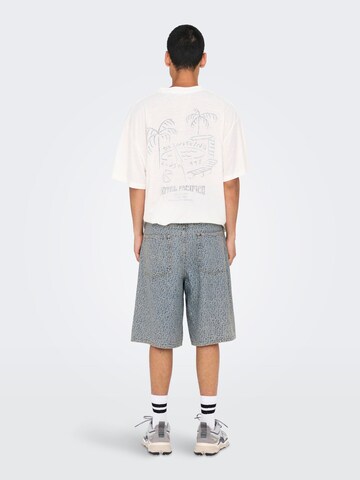 Loosefit Pantalon 'ONSCarl' Only & Sons en bleu