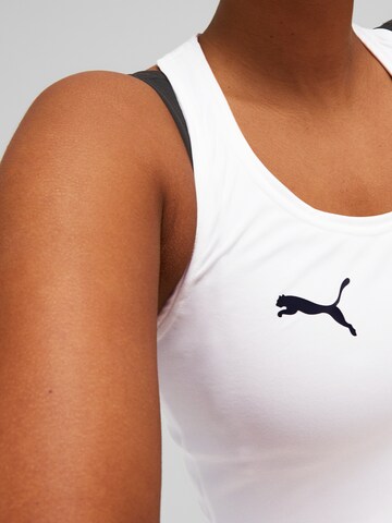 PUMA - Top desportivo em branco