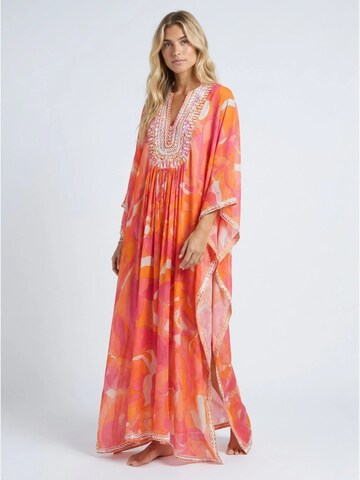 Miss June Kjole 'Caftan Long Cassia' i orange: forside