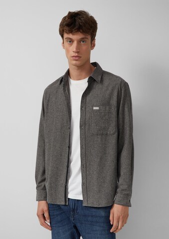 s.Oliver Regular Fit Hemd in Grau: Vorderseite