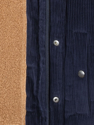 Hackett London Jacke 'CORDUROY PUFFA' in Blau