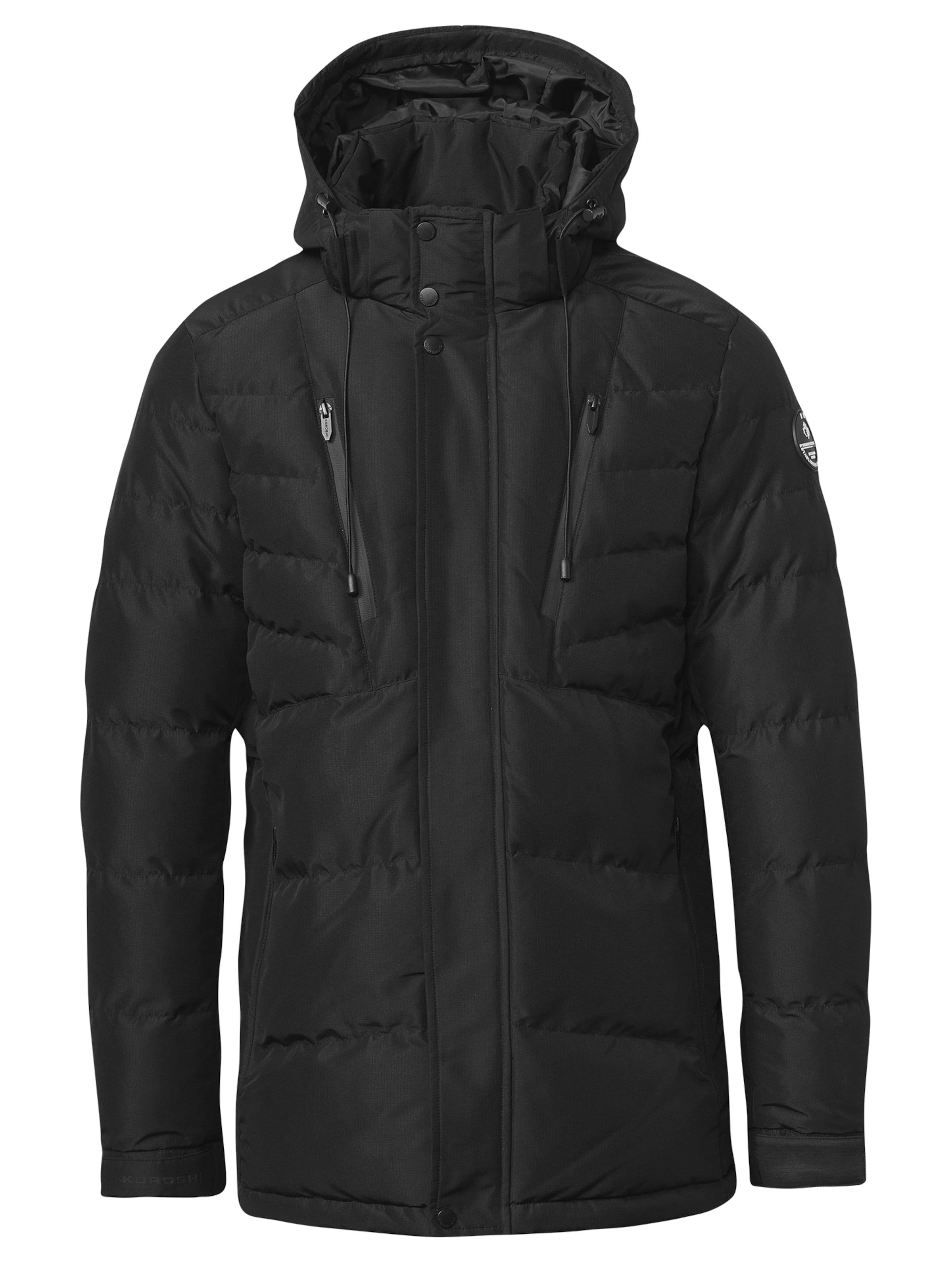 Veste d’hiver KOROSHI en noir : devant