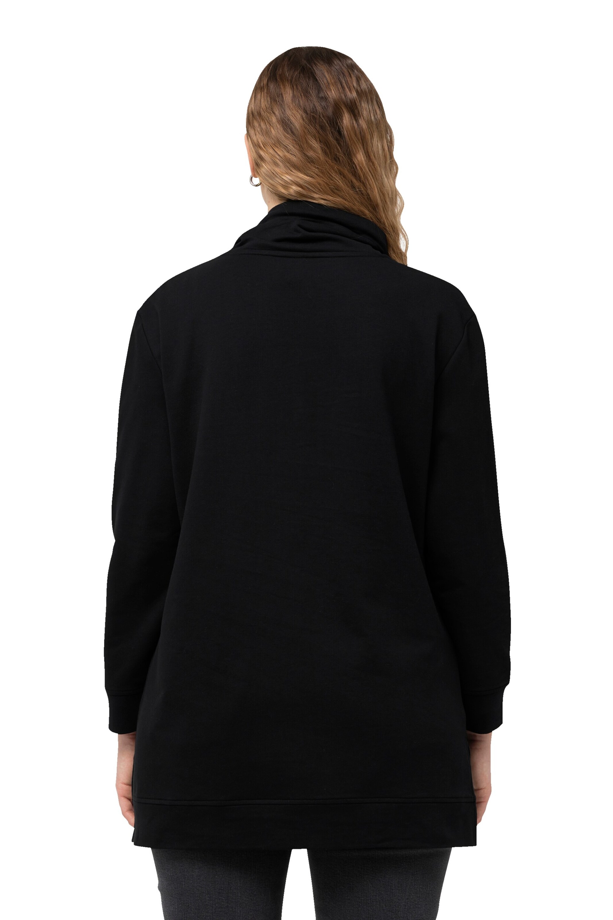 Ulla Popken Sweatshirt in Zwart