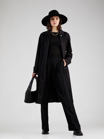 DAY BIRGER ET MIKKELSEN Regular Pleat-front trousers 'Jacques' in Black