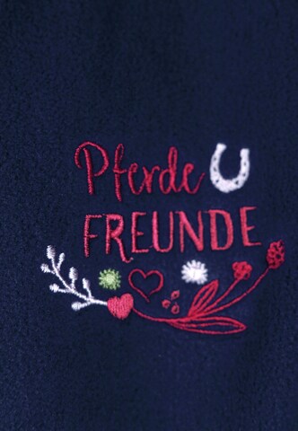 T-REX WORLD Fleece Jacket 'Pferde Freunde' in Blue