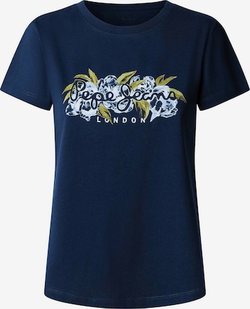T-shirt 'MAHINA' Pepe Jeans en bleu : devant