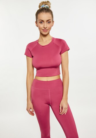 T-shirt IZIA en rose : devant