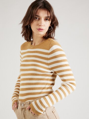 Pull-over 'IBI' ONLY en marron : devant