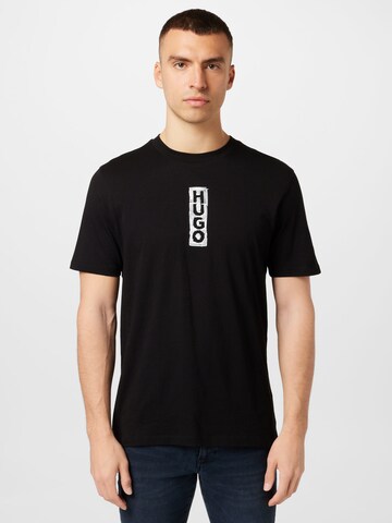 Maglietta 'Dalbula' di HUGO in nero: frontale