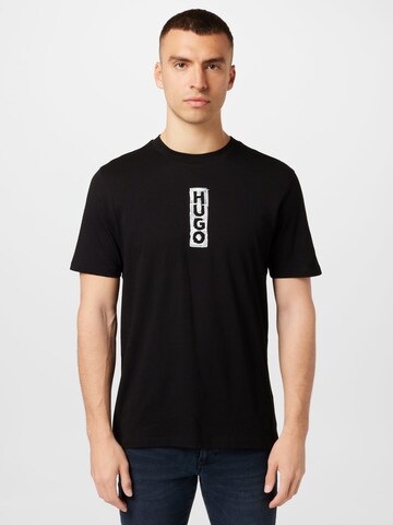 HUGO T-Shirt 'Dalbula' in Schwarz: Vorderseite