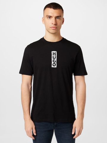 T-Shirt 'Dalbula' HUGO en noir : devant