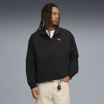 PUMA Sportsweatshirt 'Pumatech' in Zwart: voorkant