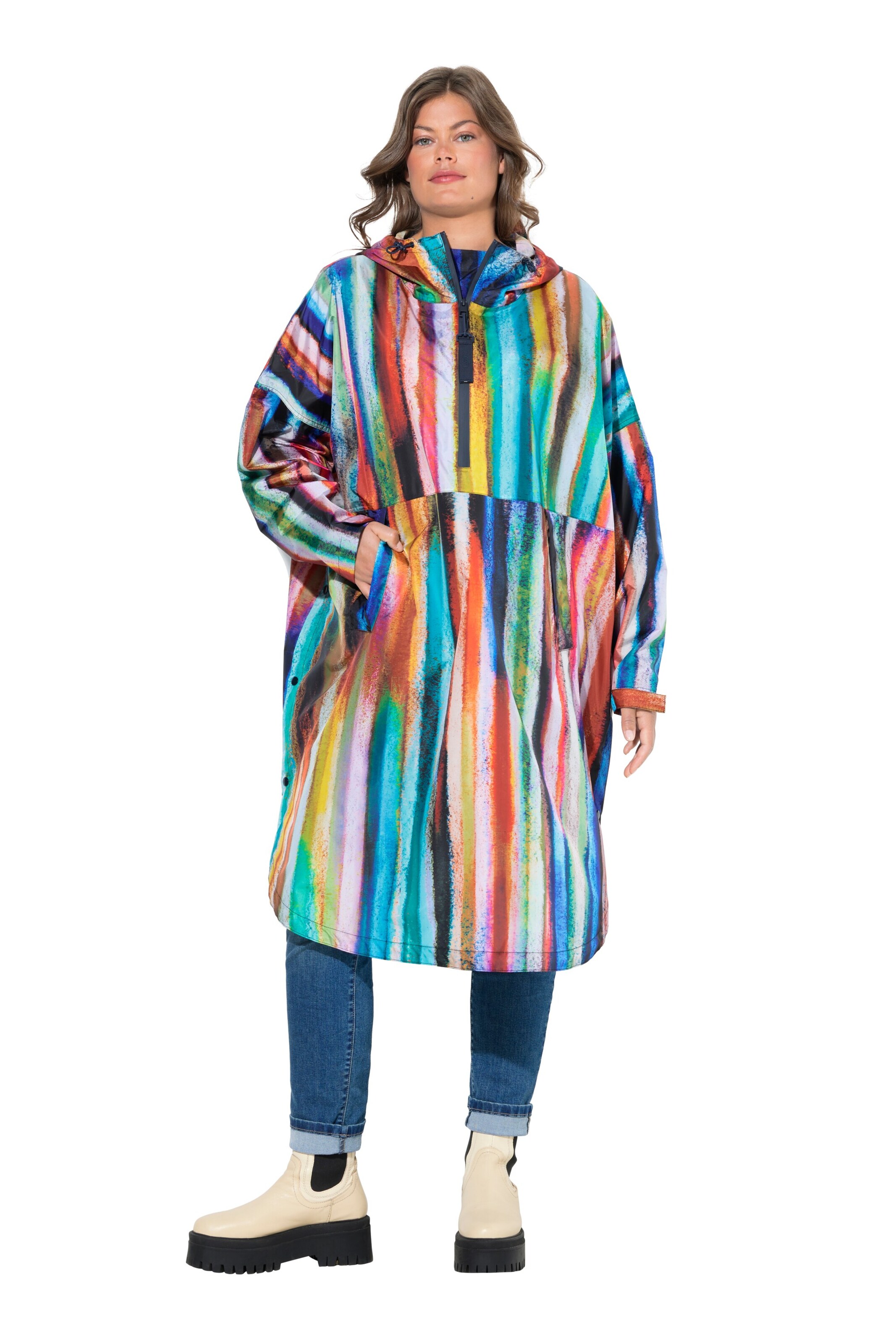 LAURASØN Between-season jacket in Mixed colours: front