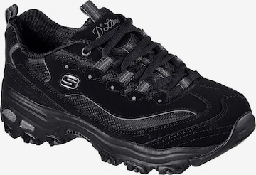 SKECHERS Sportschoen 'D'Lites Biggest Fan' in Zwart: voorkant