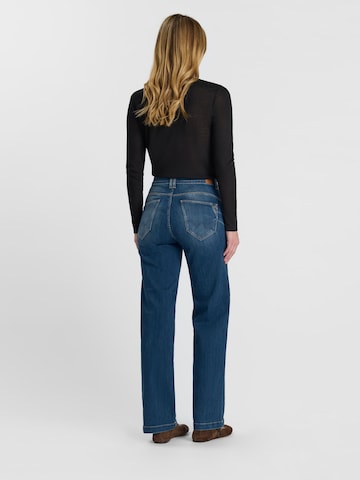 Wide Leg Jean Le Temps Des Cerises en bleu
