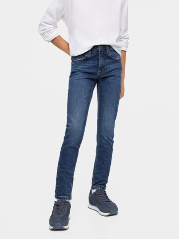 MANGO KIDS Skinny Jeans in Blue: front