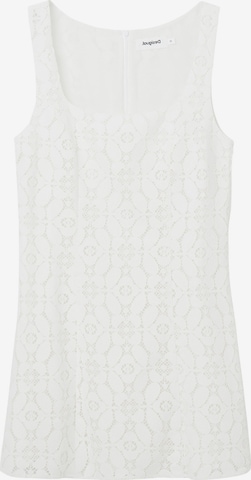 Desigual - Vestido de verano 'New Castle' en blanco: frente