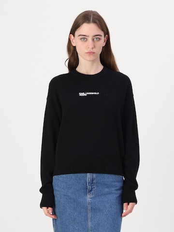 KARL LAGERFELD JEANS Sweter w kolorze czarny: przód