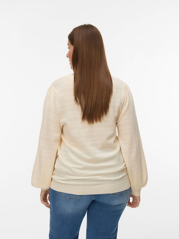 Vero Moda Curve Pullover 'VMCLimone' in Weiß