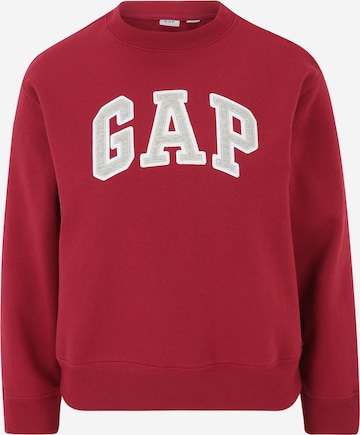 Gap Petite Sweatshirt 'HERITAGE' i röd: framsida