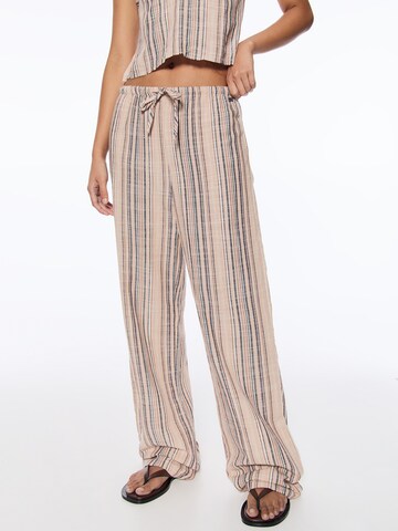 Pull&Bear Wide leg Broek in Roze: voorkant