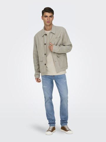Only & Sons Tussenjas 'ONSKANE' in Beige