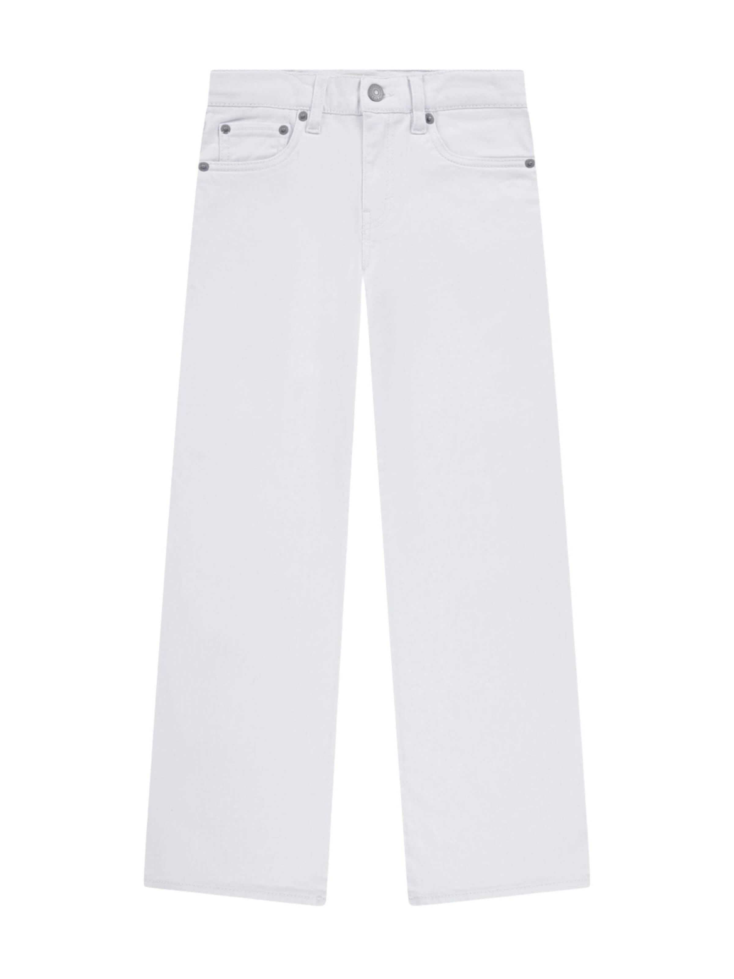 Levi's Kids Regular Jeans 'LVG WIDE LEG JEANS' in White: front