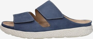 Pantoufle 'Groove Natural' Hartjes en bleu : devant