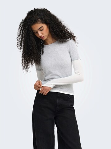 ONLY Shirt 'ONLDUBLA' in Grey: front
