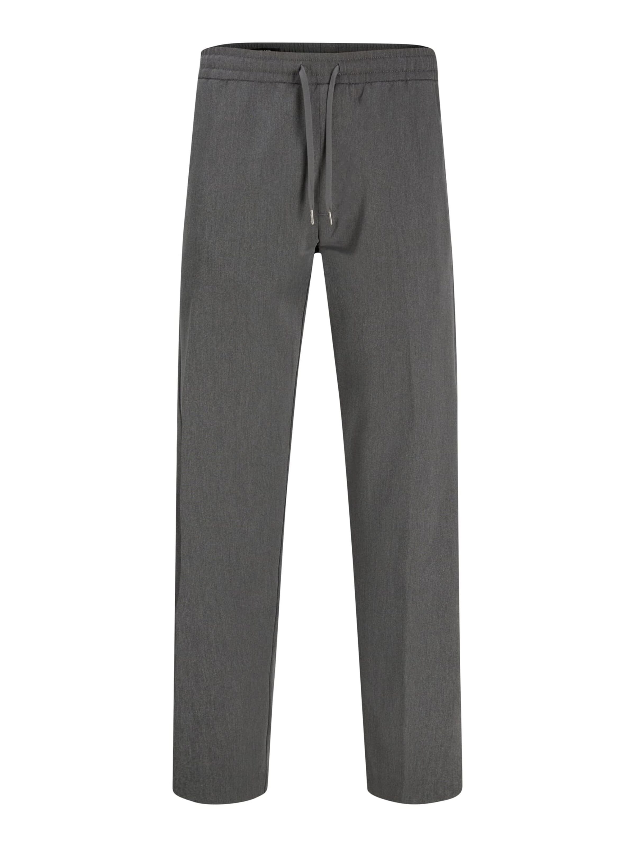 JACK & JONES Baggy Sportbroek 'Kane' in Grijs: voorkant