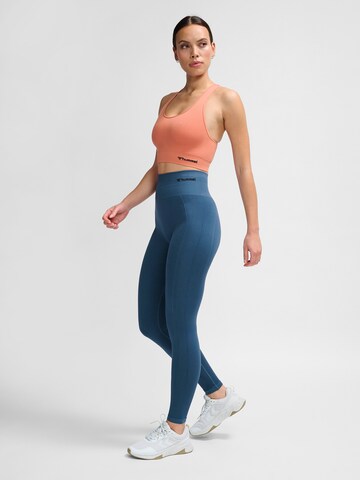 Hummel Skinny Sportbroek 'Tif' in Blauw