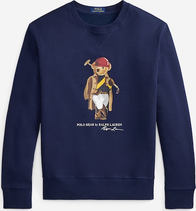 XS dydžio Megztinis be užsegimo iš Polo Ralph Lauren, spalva – tamsiai mėlyna jūros spalva / ruda / raudona / balta, Prekių apžvalga
