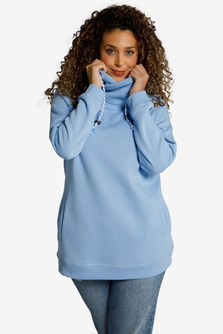 Ulla Popken Sweatshirt in Blau: predná strana