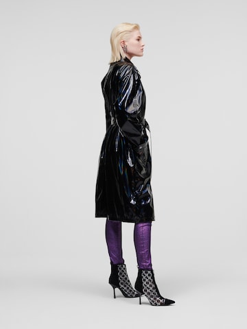 Karl Lagerfeld Přechodný kabát 'Iridescent' – černá