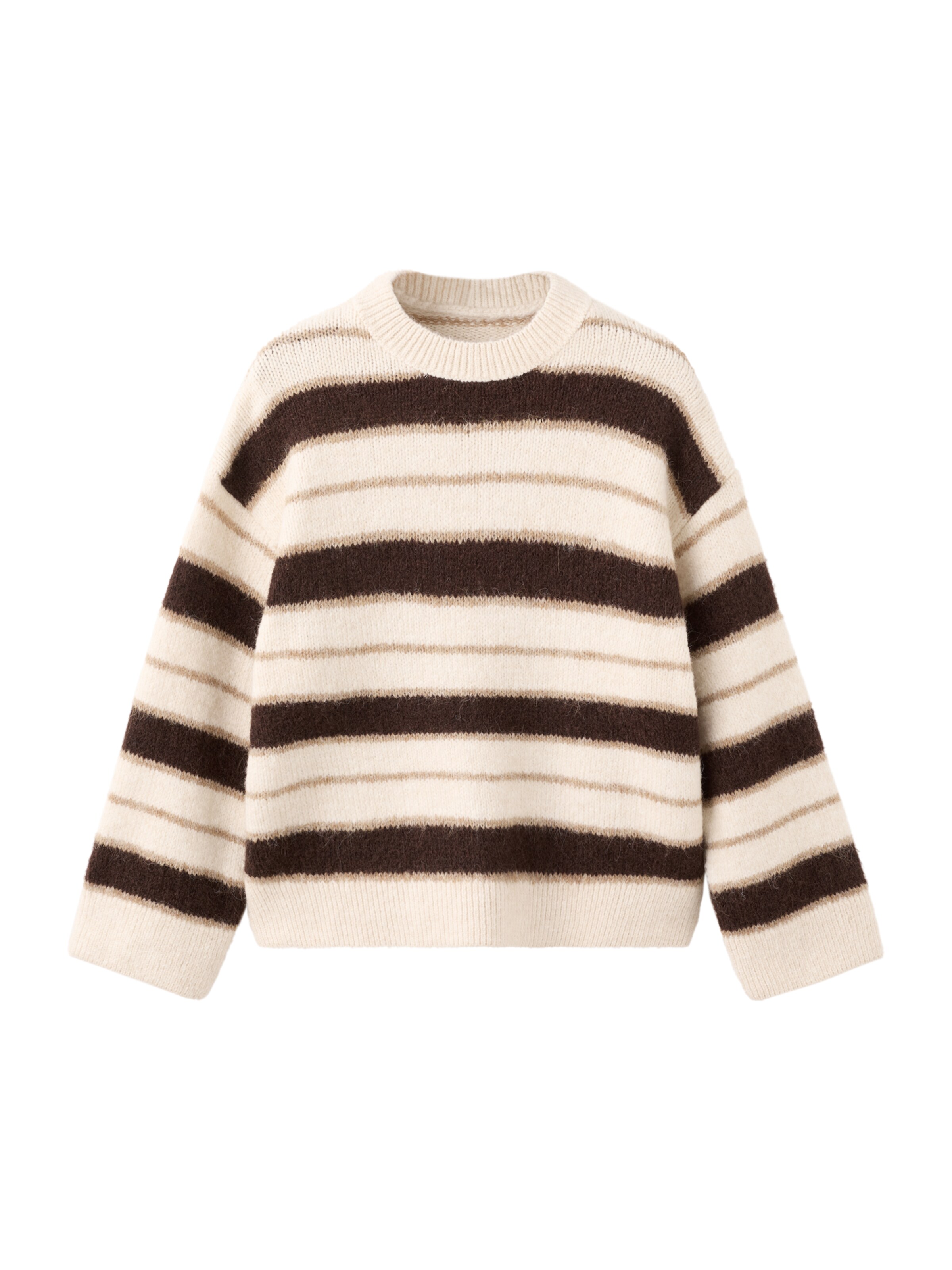 MANGO Pull-over 'NUEVAYOL' en beige / marron / sépia, Vue avec produit