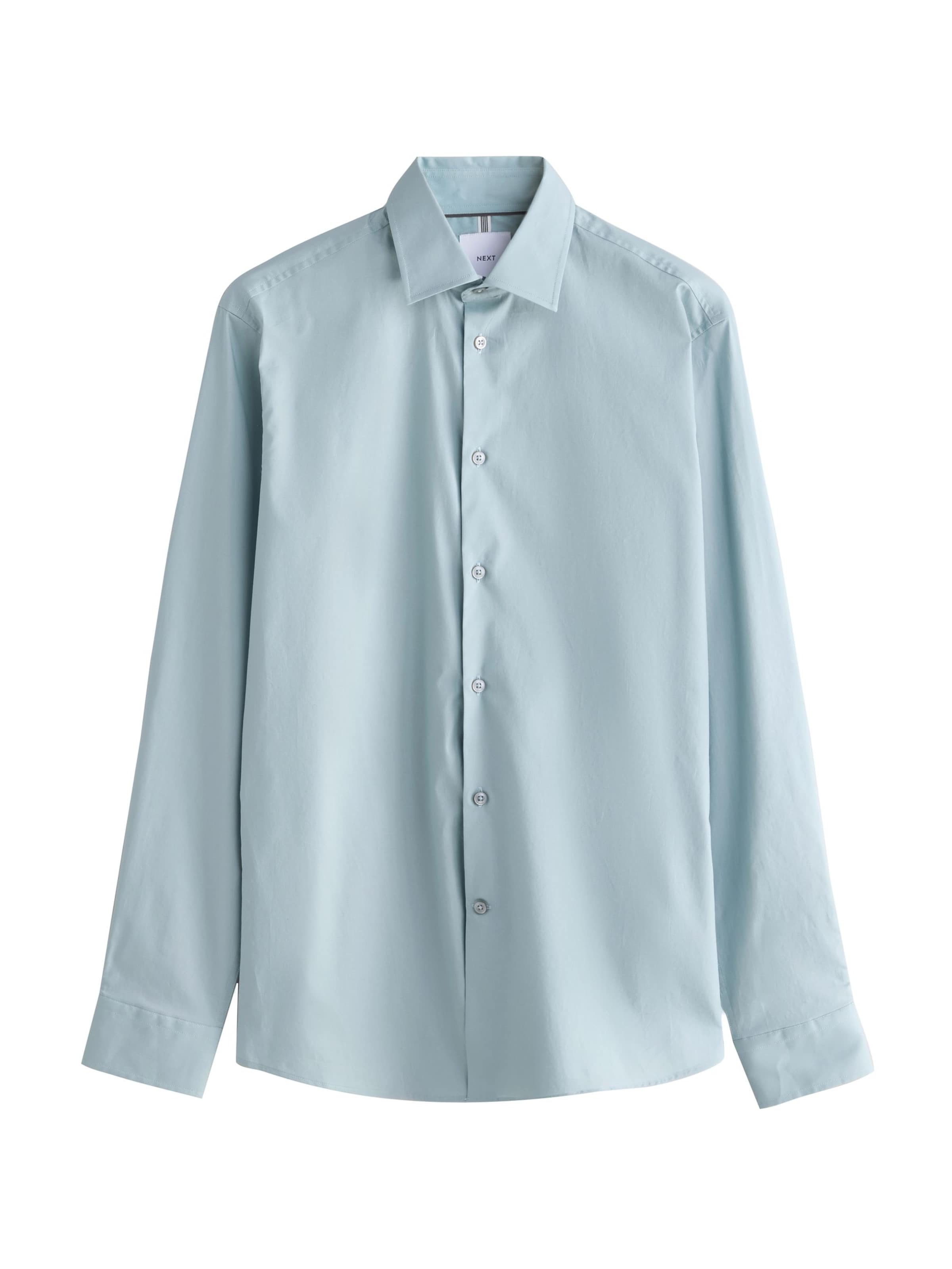 Coupe slim Chemise Next en vert : devant