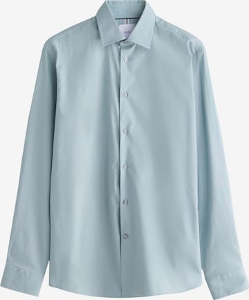 Coupe slim Chemise Next en vert : devant