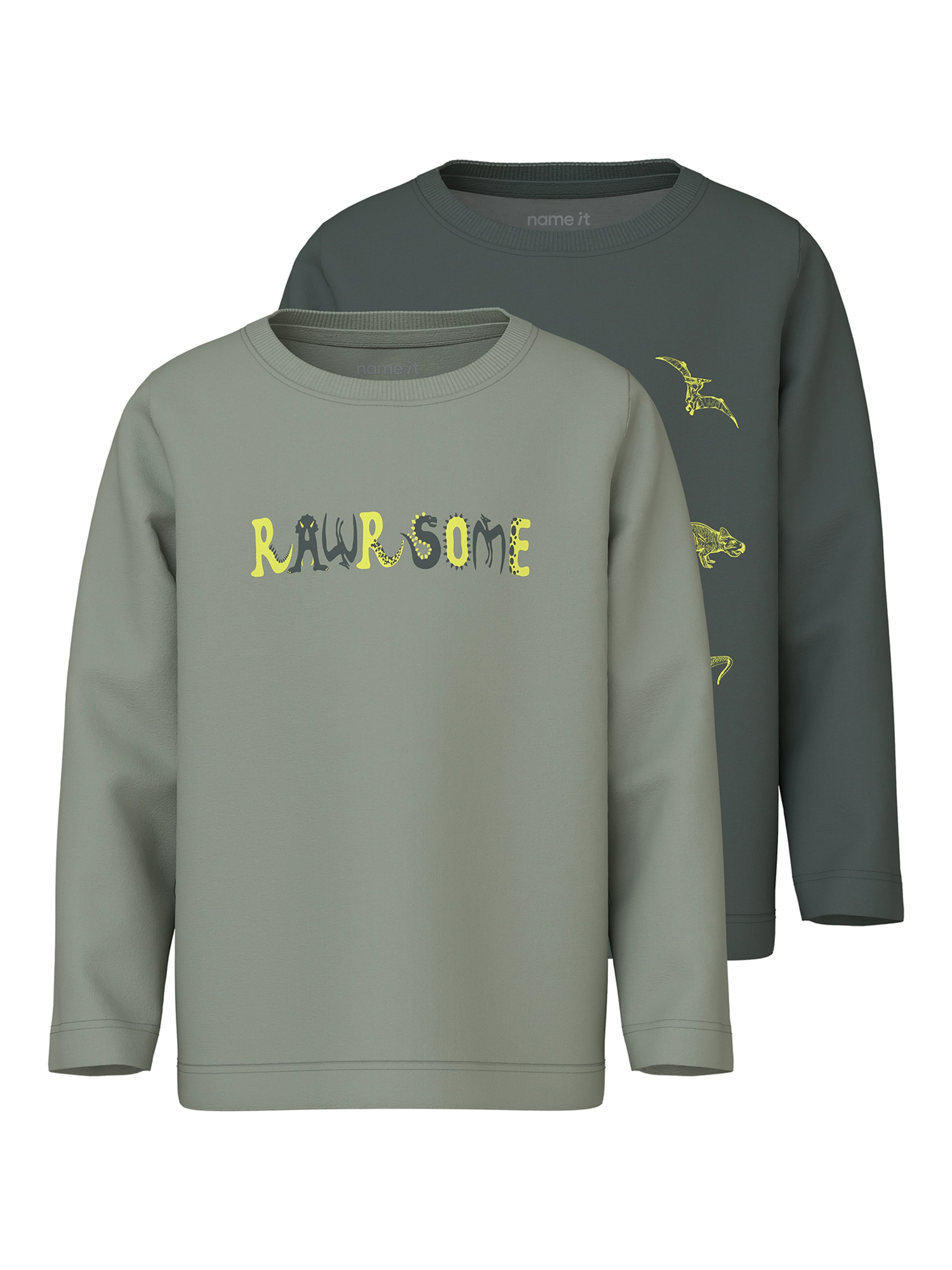 NAME IT Póló 'NMMVUX' - szürke: elől