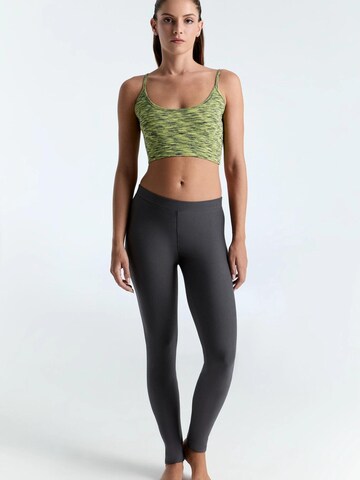 Leela COTTON Skinny Leggings 'Damen Warm Leggings' in Grey