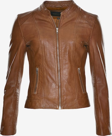 JCC Lederjacke in Braun: Vorderseite