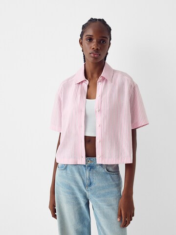 Bershka Bluse in Pink: Vorderseite