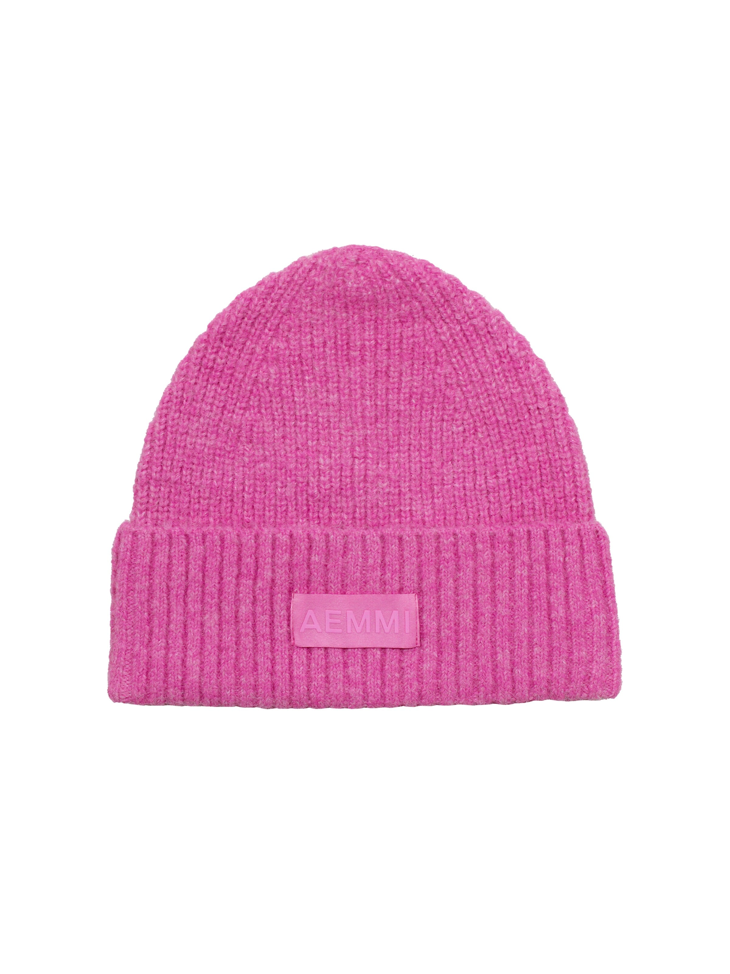 AEMMI Čepice 'MOHAIR AND WOOL BLEND BEANIE' – pink: přední strana