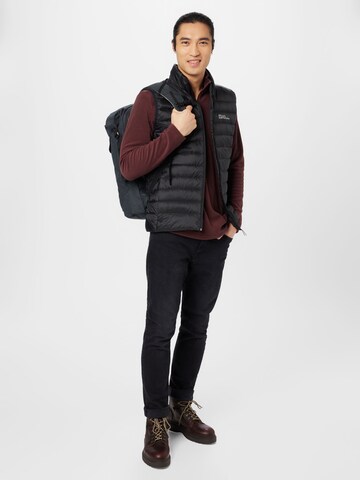 JACK WOLFSKIN Sportbodywarmer in Zwart