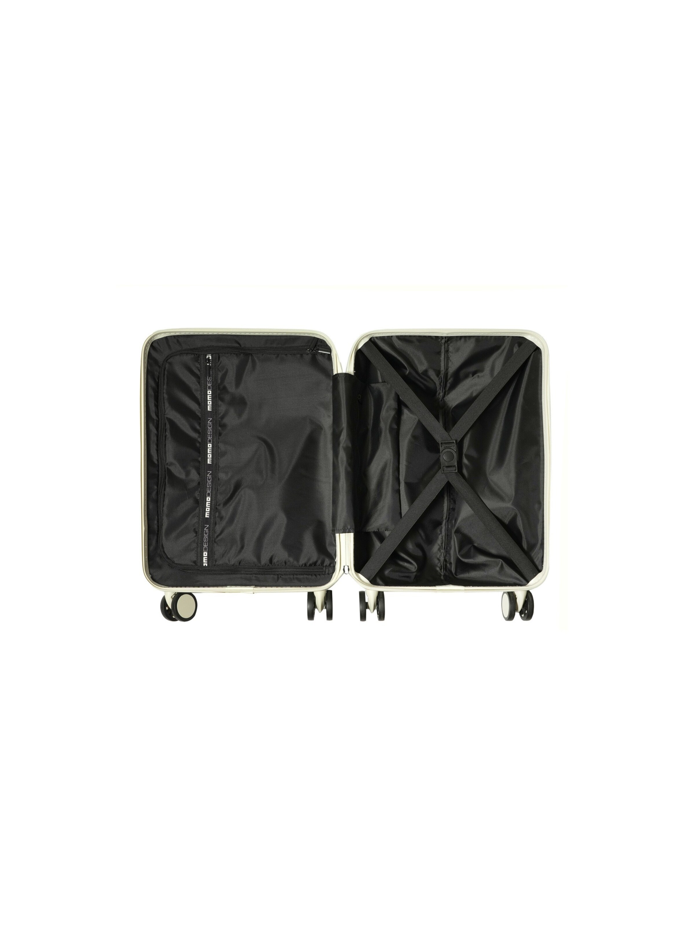 Valigia 'Trolley Cabin Momo Design ABS con Zip 54,5 cm' di Momo Design in nero