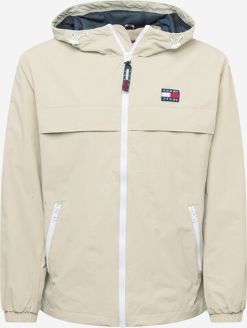 Tommy Jeans Tussenjas 'Chicago' in Beige: voorkant