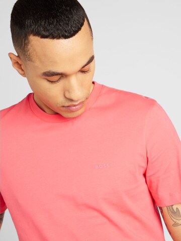 T-Shirt 'Thompson 01' BOSS Black en rose