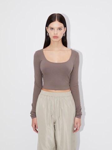 LeGer by Lena Gercke Shirt 'Kiki' in Brown: front